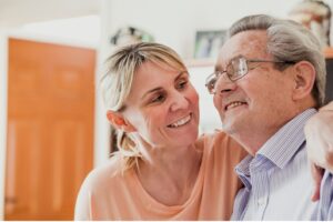 loved one and family member who receives care