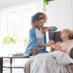 waking nights carer with a client