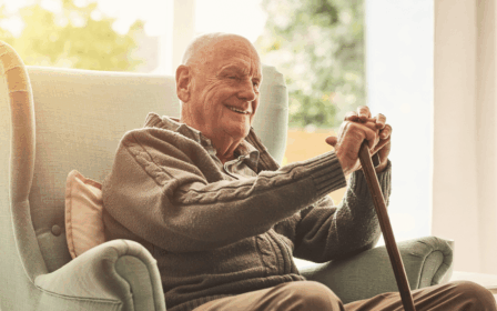 Client at one of our extra care facilities, mill view in Cambridge