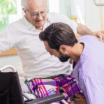 disability care by a carer to a client at universal care services home care company